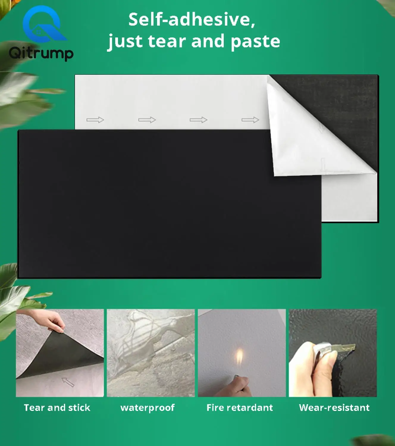 

Marble Tile Ground Decal Waterproof Self Adhesive Wallpaper Floor Stickers DIY Bathroom Renovation Contact Paper Home Decoration