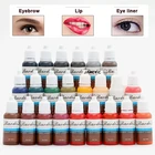 Полуперманентный макияж, чернила для тату 15 мл, пигмент для бровей, косметическая машинка для микроблейдинга, пигмент для тату, 23 Цвета