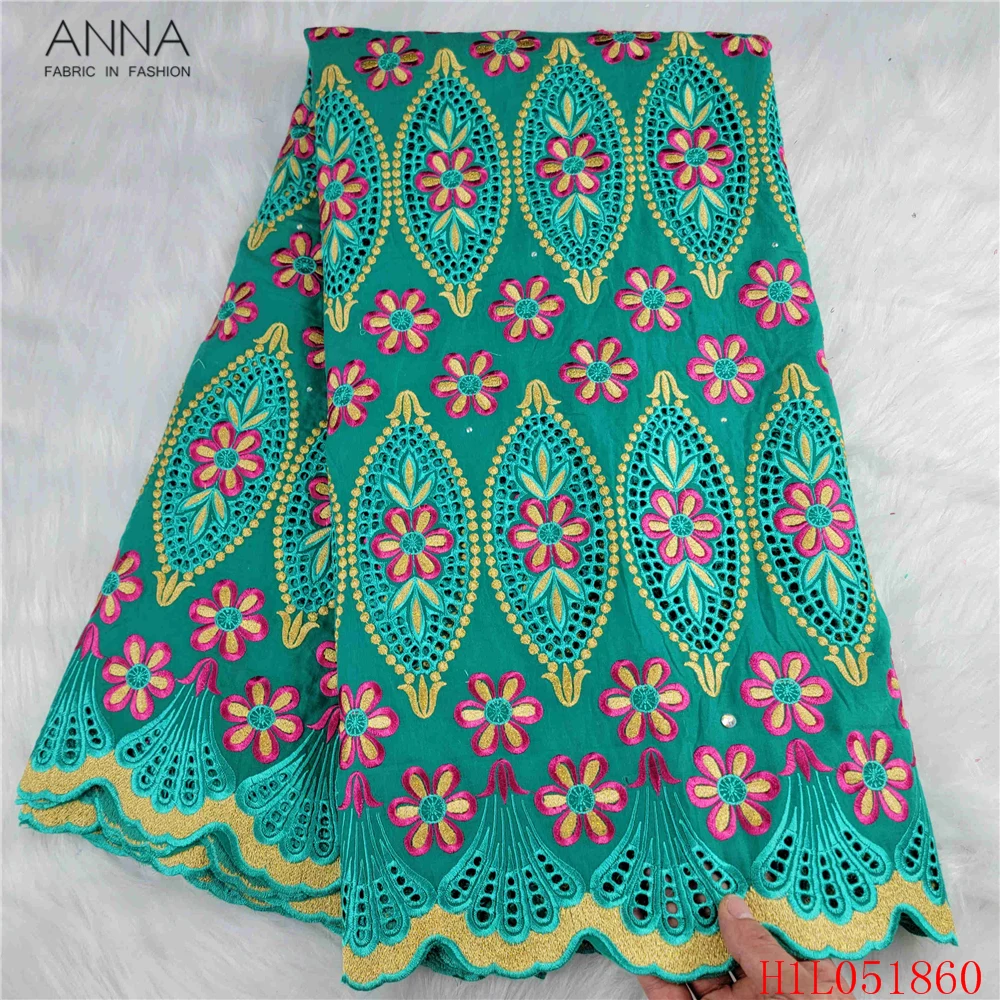 

Anna swiss voile lace cotton fabric 5 yards embroidery with stones rhinestones african fabric green french net for sewing dress