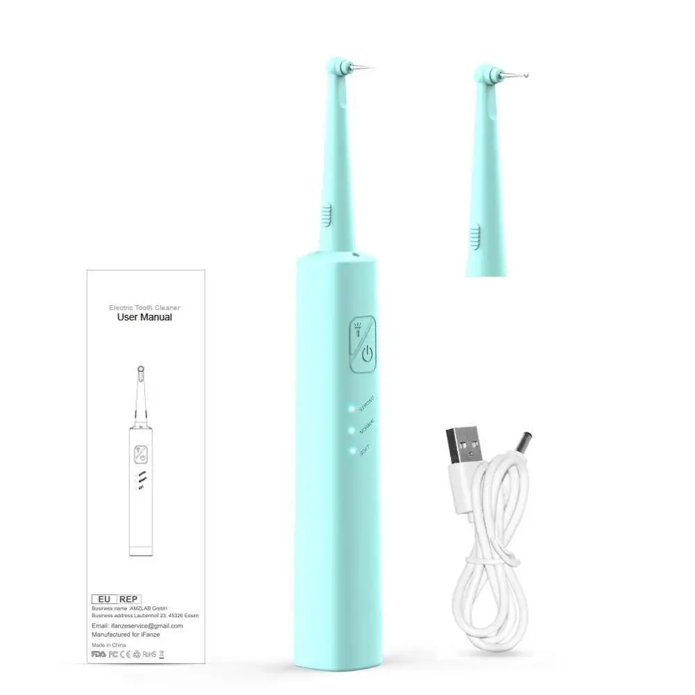Enlarge LED Electric Sonic Dental tooth whitening Scaler + Replace Tip , Tooth Calculus Remover  Tooth Stains Tartar Cleaner