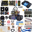Keyestudio умный Танк робот комплект V3.0 с паровым программируемым для Arduino робот автомобиль DIY Игрушки совместимы с Arduino  Mixly