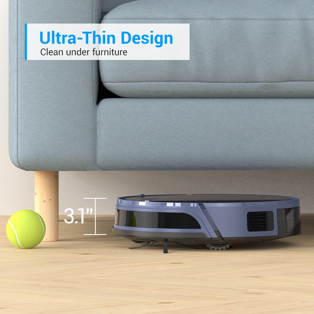 

Lefant 2021 Robot Vacuum Cleaner,Quiet Self-Charging, 2000Pa Strong Suction, 120 mins Runtime, Wi-Fi Connected, Works with Alexa