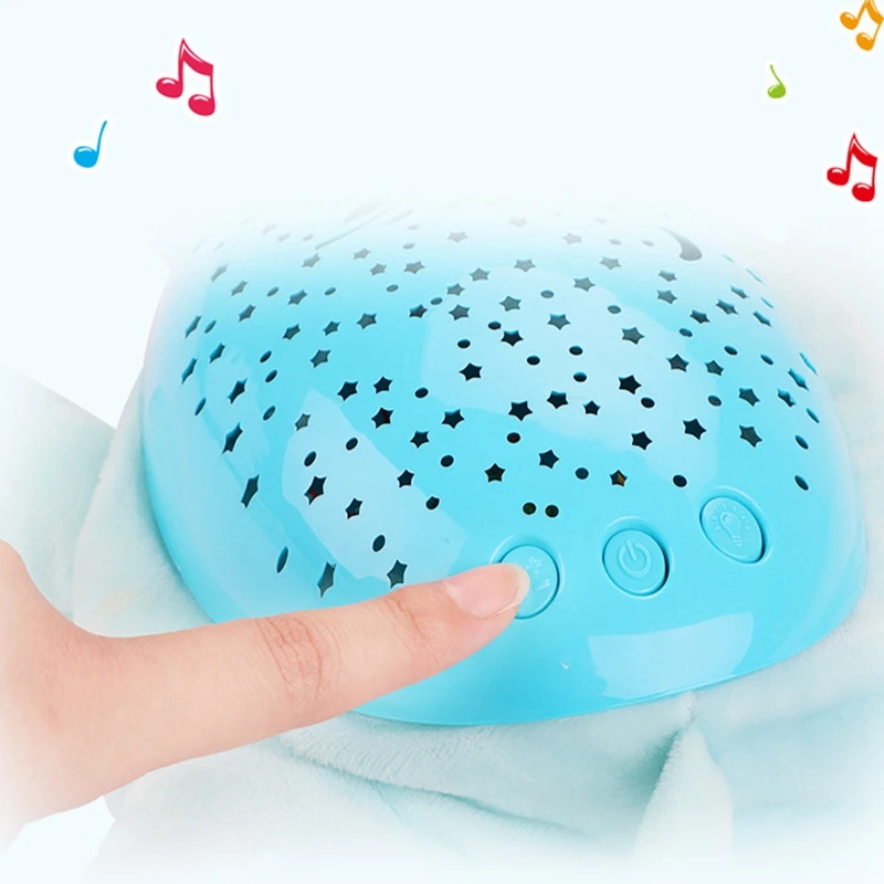 

Led Night Light Stars Projector Baby Toys for Sleep with Colorful Light Luminous Music Animals Lamp Toys