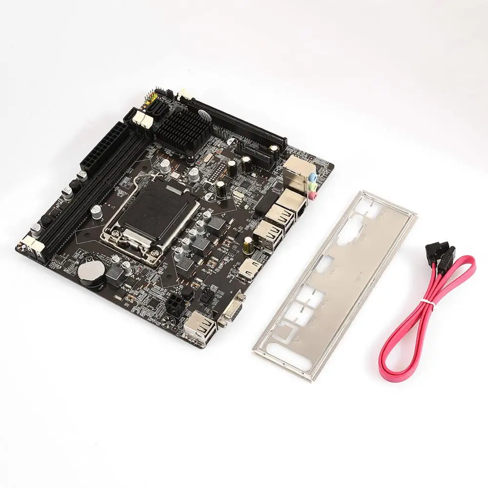 4 × внутренняя USB2.0 материнская плата Micro ATX плата 2×DDR3 6 × Задняя USB2.0 Поддержка Core i7 Micro ATX плата H61 PCI-E X16 материнская плата