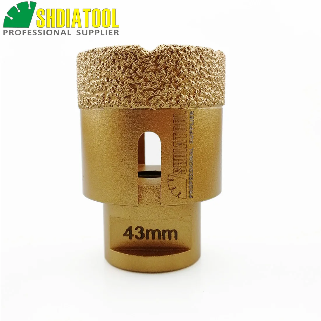 

SHDIATOOL Diameter 43mm Vacuum brazed diamond drilling bits with15MM diamond height