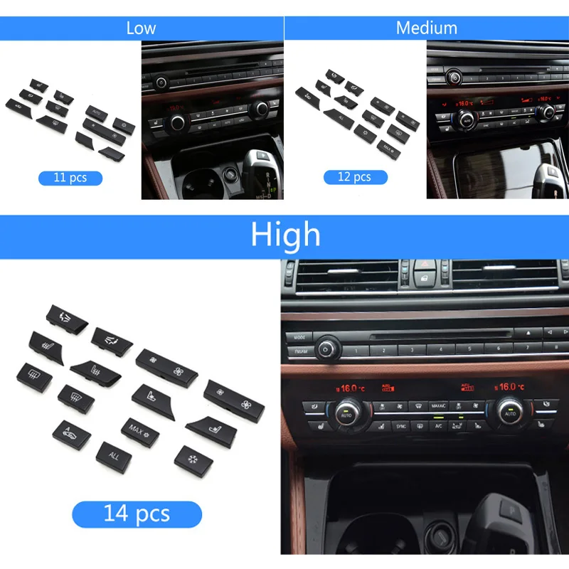 Воздушные кондиционеры веер Кнопки громкости ветра накидки подходят для BMW 5/6/7