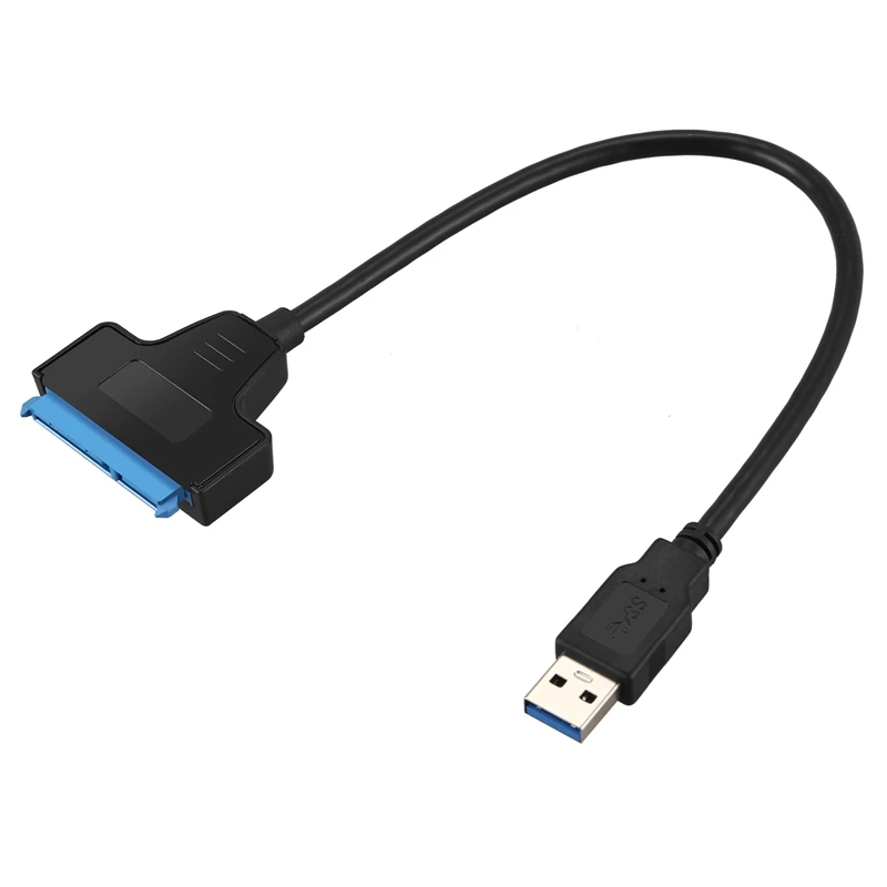 Конвертер USB кабель для передачи данных 3 0 порт Sata III SSD / HDD 2 5 дюйма черный/антрацит