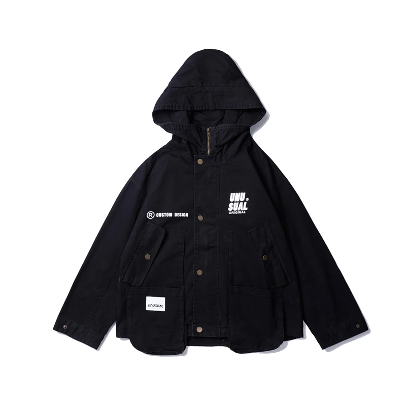 Мужские тренчи в стиле ретро уличная одежда ветровка хип хоп Harajuku с буквенным