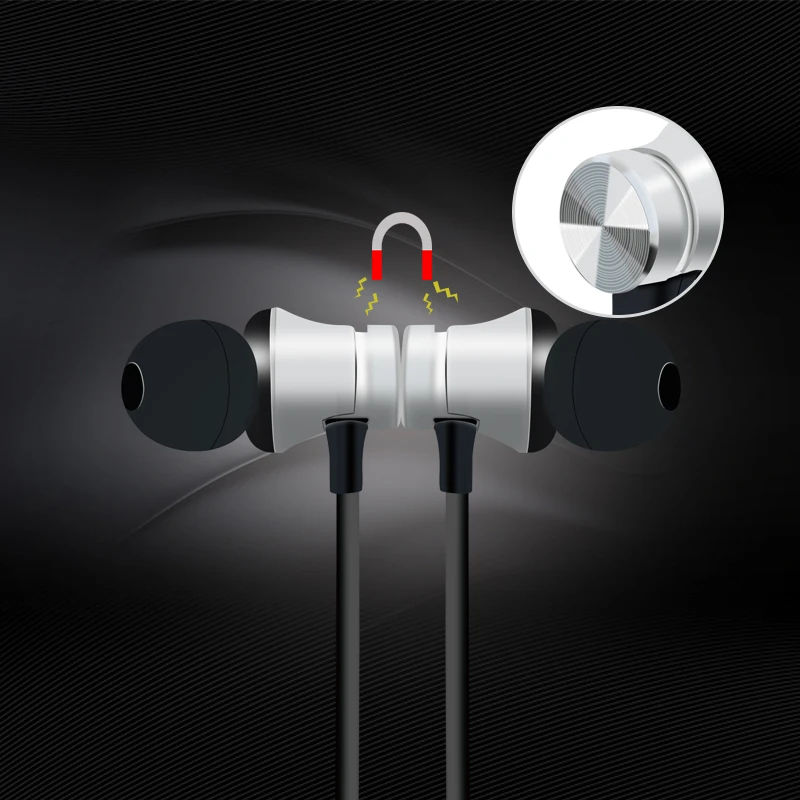 Магнитные наушники Bluetooth Спортивная гарнитура для iPhone Samsung Xiaomi оптовая