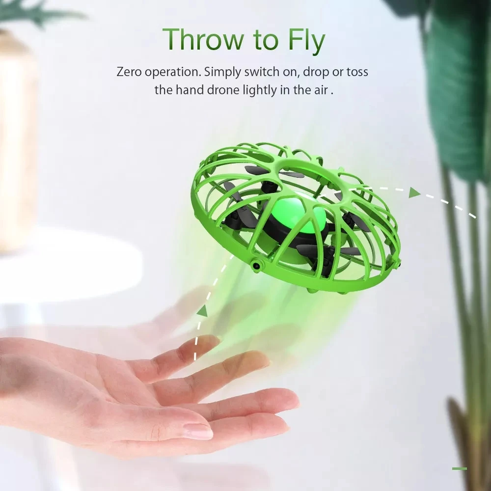 Eachine E111 мини-Дрон ручной летающий самолет Квадрокоптер электронная модель инфракрасная индукция Intlligent RC игрушки для детей