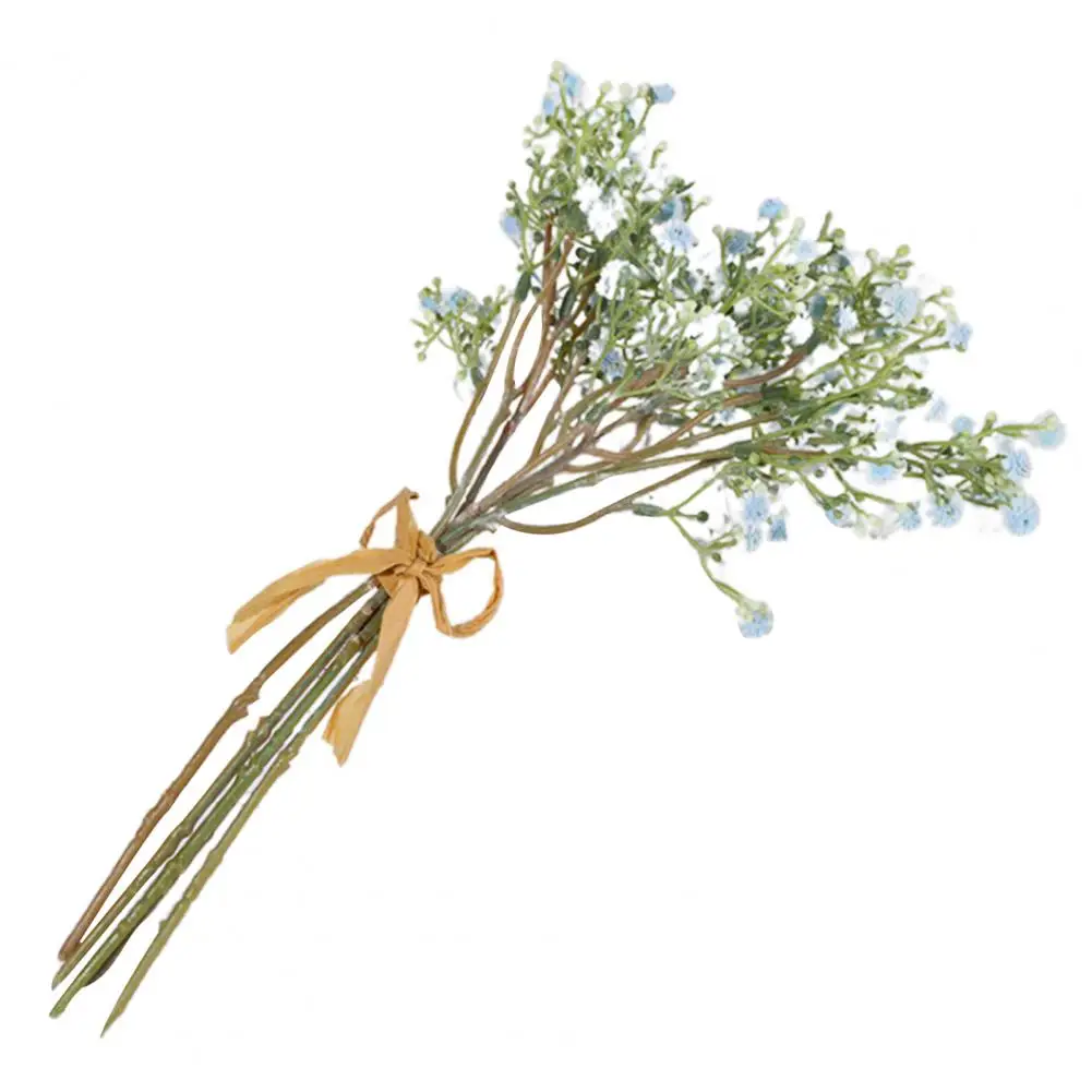 

Artificial Fake Gypsophila Bouquets Flowers Real Touch Colorful PU Vivid Fake Floral Bouquets for Home Vase Decoration