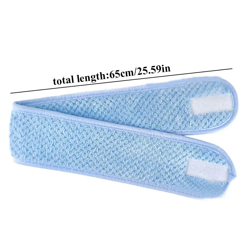 

Adjustable Wide Hairband Makeup Head Band Toweling Hair Wrap Shower Cap Stretch Salon SPA Facial Headband Make Up Accessories