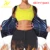 Костюм-сауна NINGMI, топ и брюки для похудения, неопреновые женские рубашки с коротким рукавом на молнии для похудения, Брюки для похудения - изображение