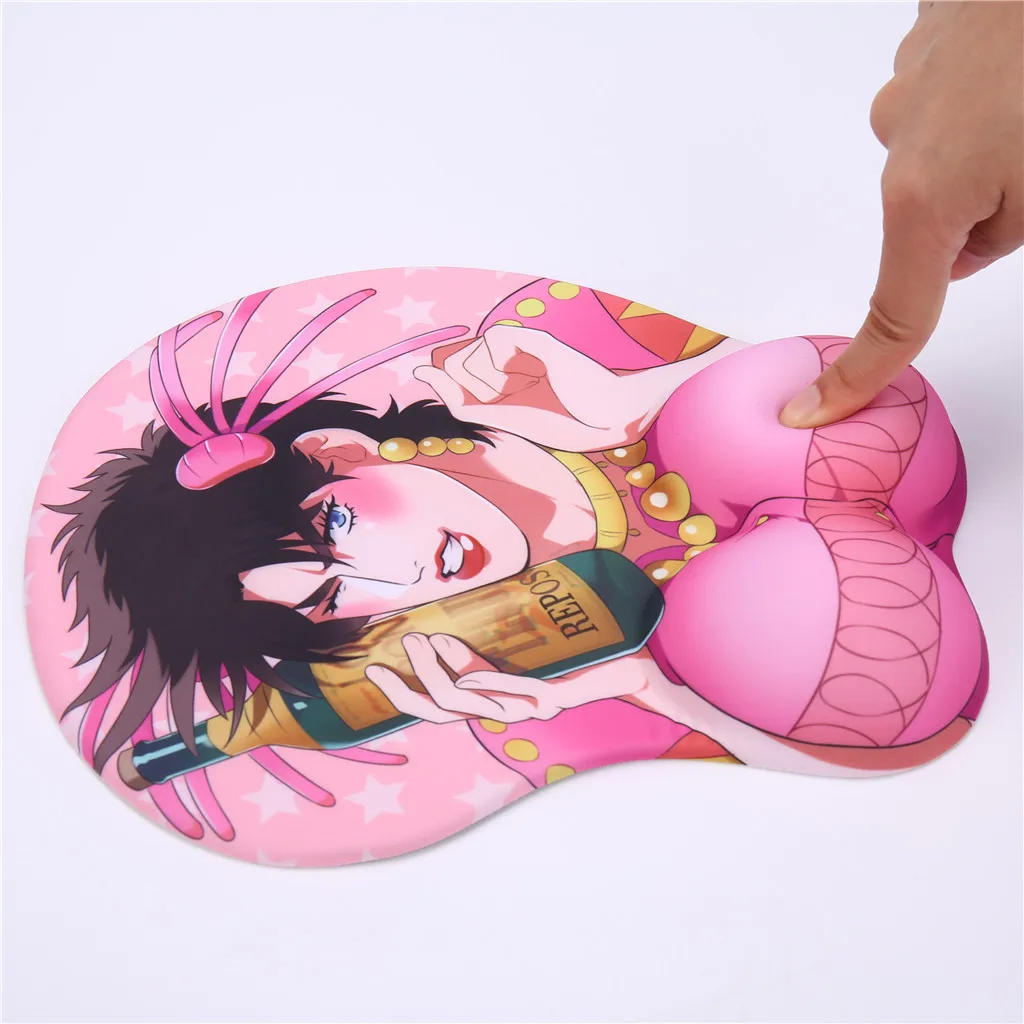 3D коврик для мыши из аниме Джозеф Joestar Мягкая грудь с подставкой под запястье