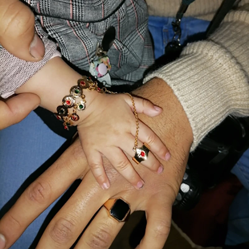 Красочный камень искусственное кольцо для детей искусственные мусульманские