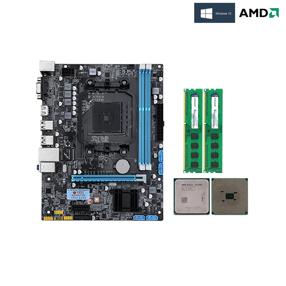Игровая карта IXUR RX 560 4G для AMD Athlon X4 760 ОЗУ процессора D3 8G 120G/240G/480GB SSD компьютера ПК |