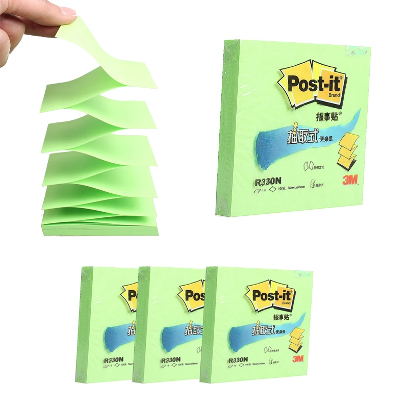 

3M post-it 4 pads/pack 100 pages per pad R330P colors extraction Sticky Post-it Note Paper Signature Sticky notes