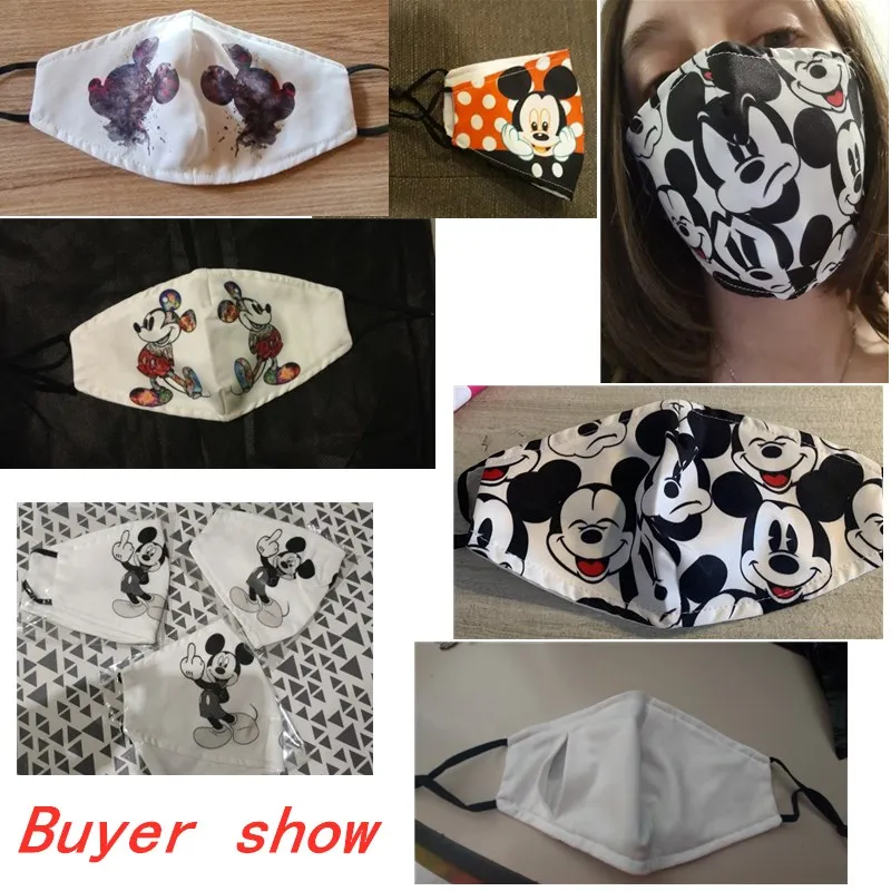 Disney Микки и Минни Маус уход за кожей лица маска для взрослых встроенный Pm 2 5