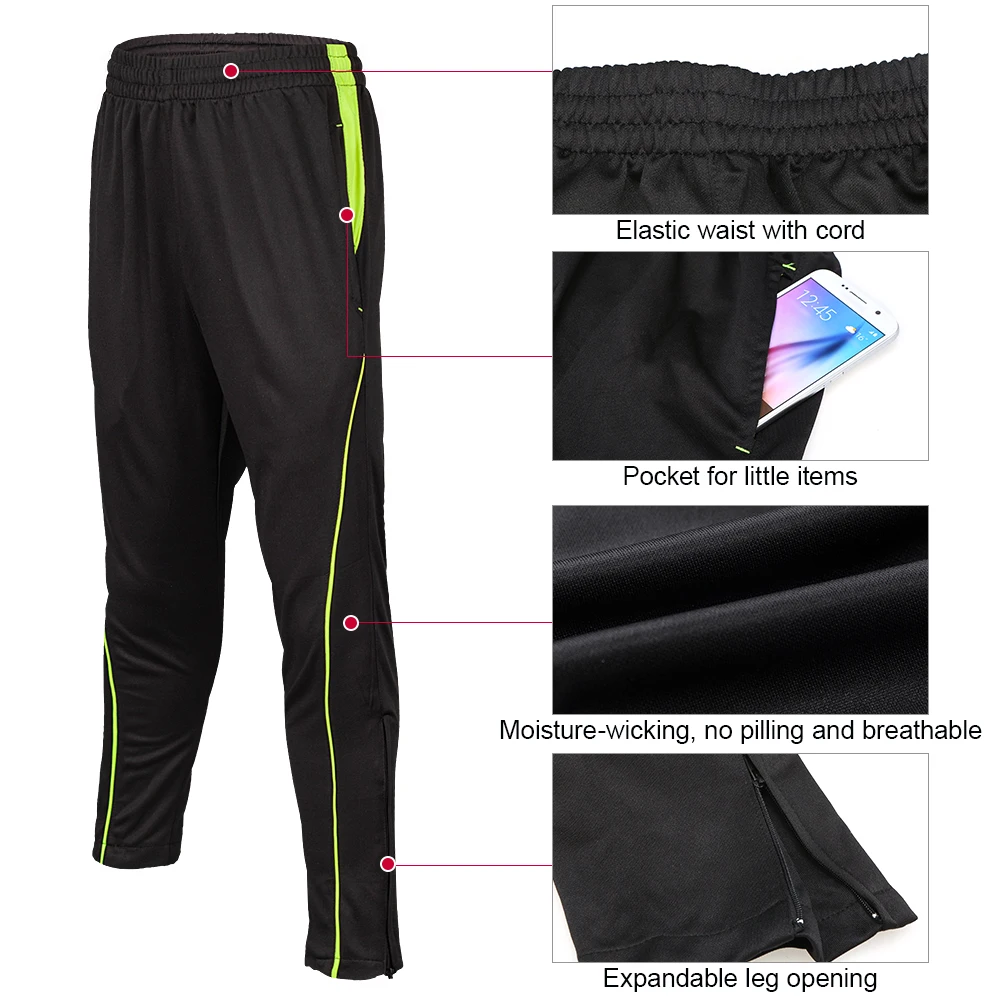 Mens Sports Pants Jogging Basketball Climbing Workout Fitness Casual Running Trousers Football | Спорт и развлечения