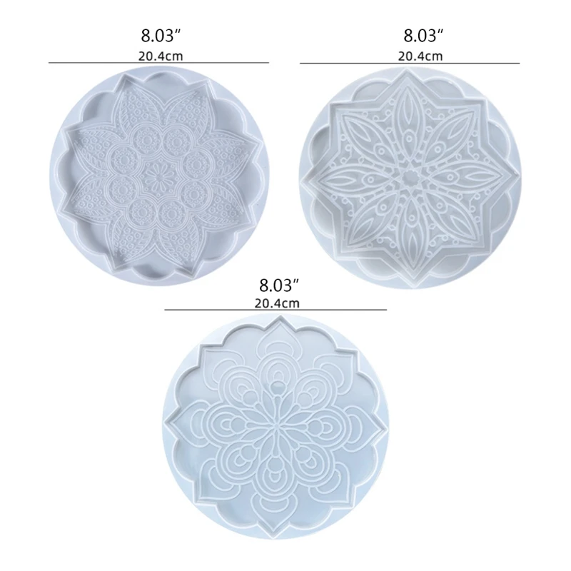 

Silicone Jewelry Tray Epoxy Resin Casting Mould Glass Teapot Mat Tray Mold Jewelry Making Mold Home Decoration