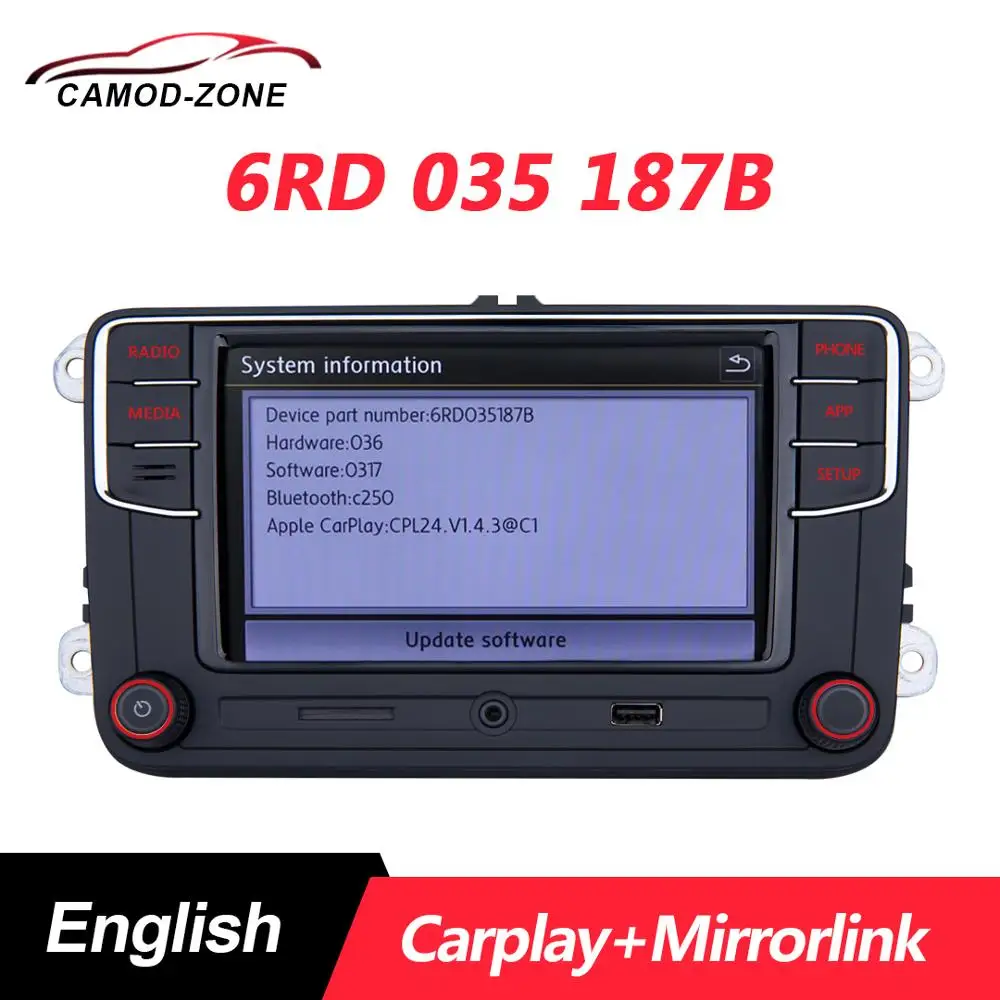 RCD330 плюс RCD330G Carplay Mirrorlink автомобиль MIB радио Classia DS 6RD 035 187B для VW Golf 5 6 Jetta CC MK6 MK5 Passat