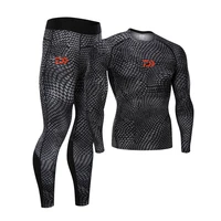 daiwa men outdoor sports fishing clothing sets breathable quick dry anti uv 40 anti mosquito fishing shirts and fishing pants