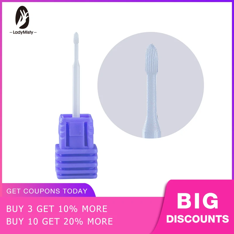 1 шт./керамический роторный резак для ногтей удаления омертвевшей кожи сверла