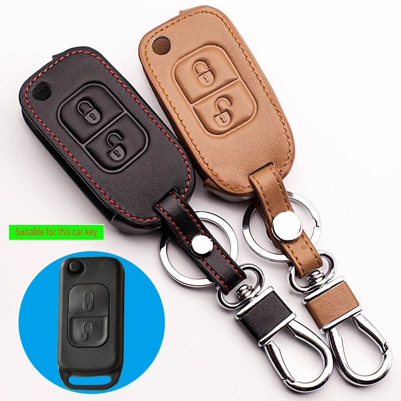 Кожаный чехол для автомобильных ключей 100% клавиатуры Mercedes Benz E113 A C E S D05 W202 W203 W168