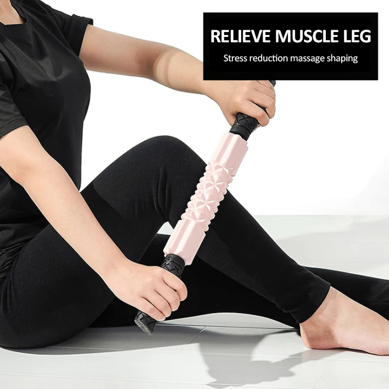 Фитнес Снаряжение Многофункциональный роликовый массажер для мышц пластиковый