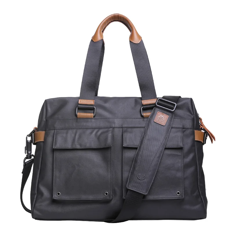 

Portable Laptop Briefcase Casual High Capacity Messenger Shoulder Business Canvas Vintage Briefcase Celular Bags for Men DB60BA