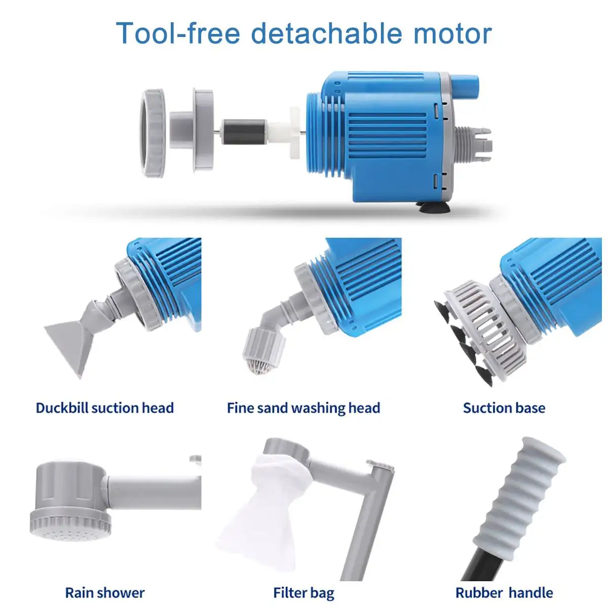 

Aquarium Water Changer Fish Tank Cleaner Electric Aquarium Water Change Pump Fish Tank Gravel Cleaner Water Pump Cleaning Tool