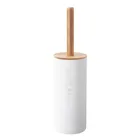 Бамбуковая напольная щетка для унитаза с основанием для ванной комнаты Туалет Чистящая Щетка с держателем аксессуары для туалета