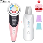 2021 RF светодиодный фотон омоложения кожи радио мезотерапия лифтинг лица + аппарат для очистки кожи лица глубокий уход за кожей лица лопатка для чистки для удаления угрей