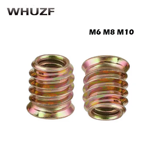 

20 шт M6 M8 M10 цинковый сплав железа внутри и снаружи зубы Углеродистая Сталь шестигранный Набор торцевых головок привода вставка с резьбой для...