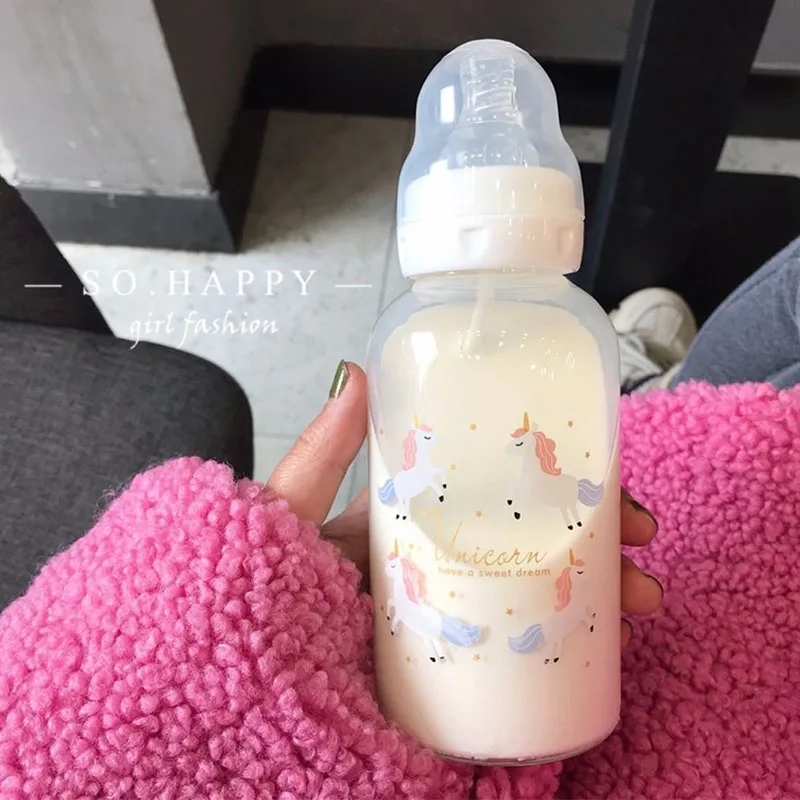Бутылочка для воды взрослых забавный креативный подарок бутылка молока стакан