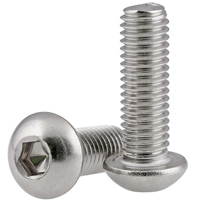 500Pcs M3 M4 M5 A2 Stainless Steel Button Head Hex Bolts Hexagon Socket Screws with Nuts Assortment Kit | Инструменты