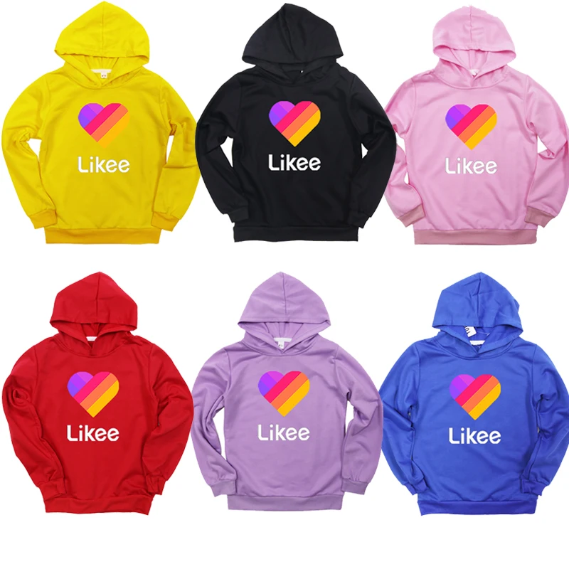 

Likee Live Cute Boys Girls Children Sweatshirts New Fashion LIKEE Printing Hoodies Hooded Sportswear Tops for Children Kids Gift