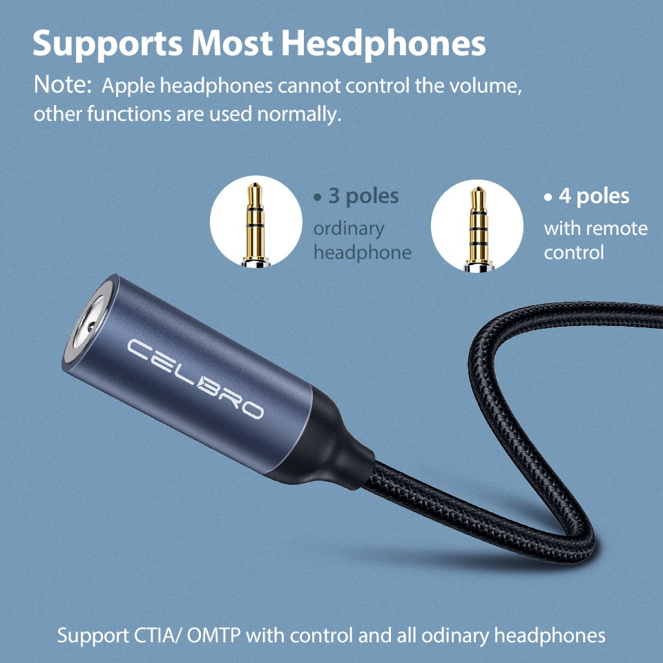 Адаптер для наушников с разъемом USB Type C на 3 5 мм аудиокабель Aux Oneplus 7 7t pro Xiaomi Mi 9 8 se