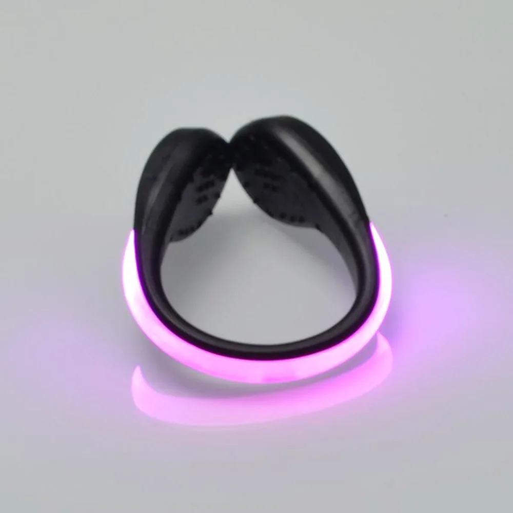 2 шт. светодиодный Предупреждение светильник клип на обувь красочные мигающий