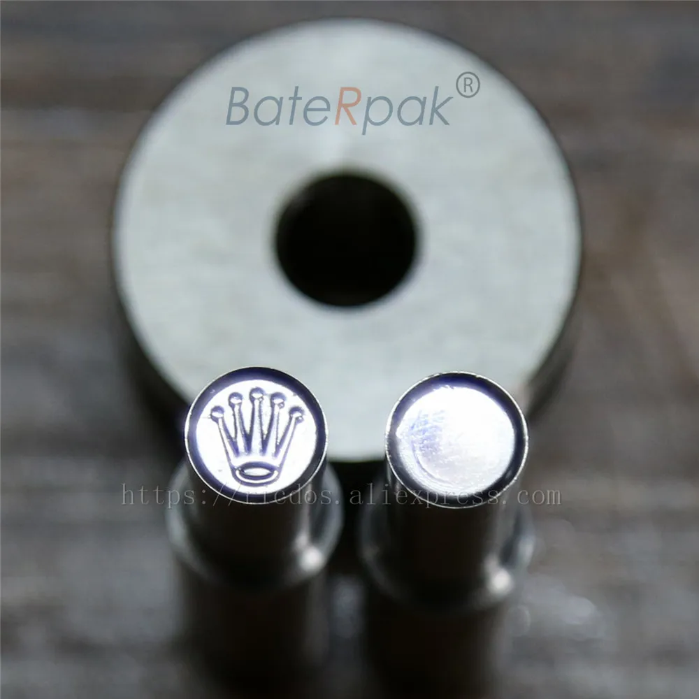 8mm Rolx Crown Circle round BateRpak Candy Punch Press Mold,Calcium Tablet Punch Pill Press Die