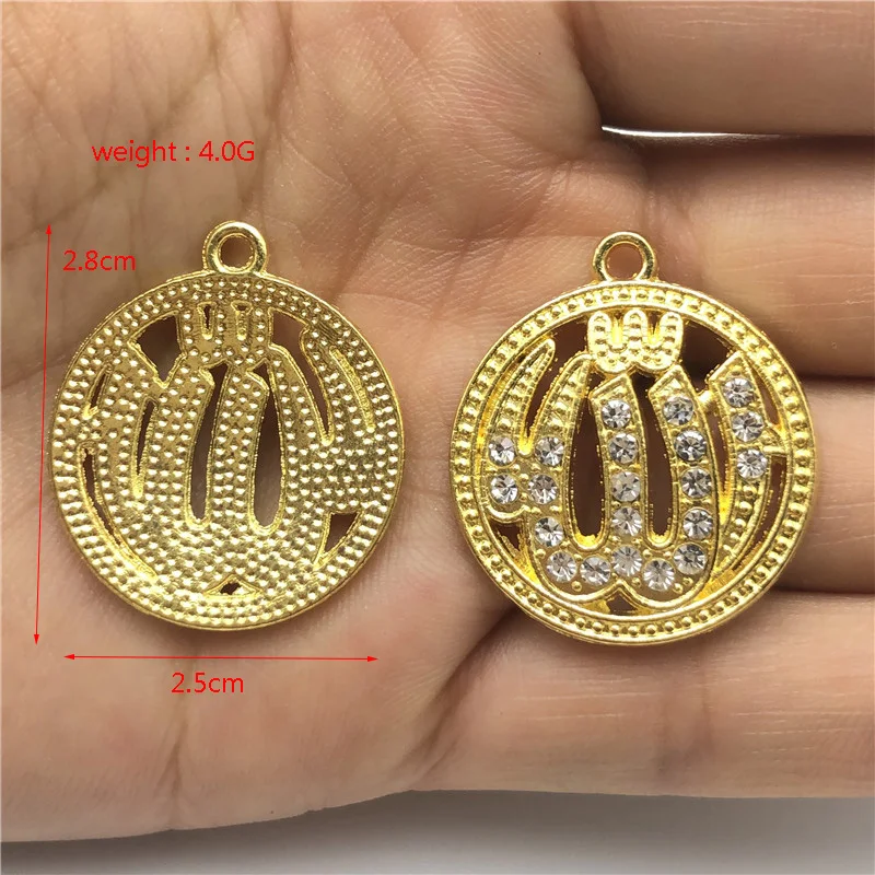 5 шт. Подвеска из металлического сплава кулон с цирконом турецкий истинный Бог