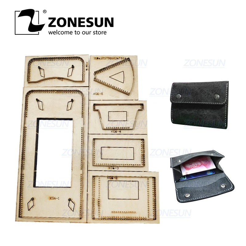 ZONESUN D8 пользовательский кожаный женский кошелек для монет штамповочный резак
