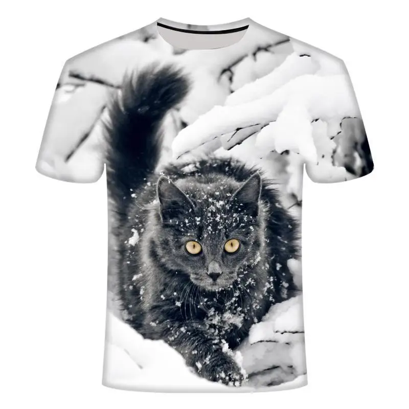 

Hot Koop Zomer Ondeugende Zwarte Kat 3d T Shirt Vrouwen Mooie Cartoon Tshirt Goede Kwaliteit Originele Merk Shirts Casual Tops