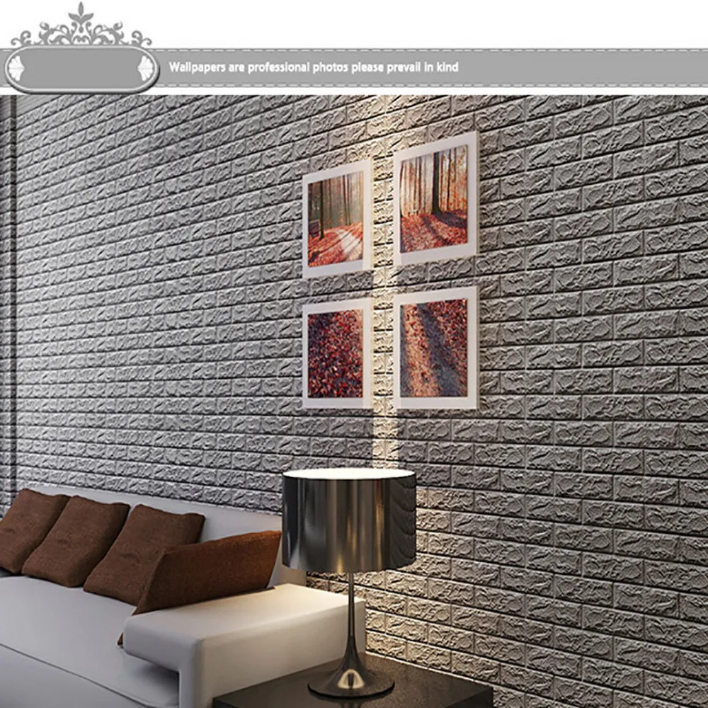 Настенные 3d-наклейки с имитацией кирпичной кладки украшение для спальни