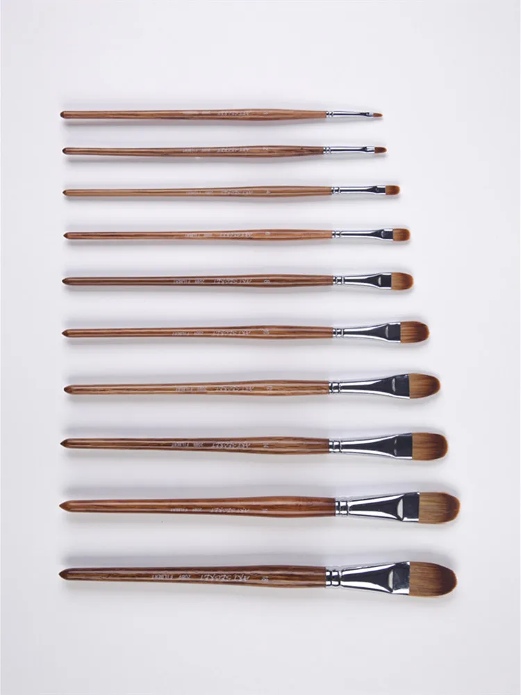 

Artsecret High Quality Paint Brushes 2089FB Painting Art Brush For Painter Synthetic Hair Oak Wooden Short Handle