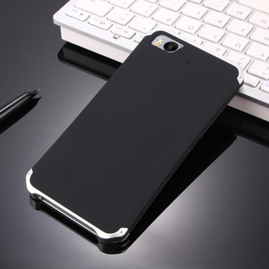 Black Silver Side Антиосенняя металлическая рамка пластиковая задняя крышка для Xiaomi mi 5S mi 5S M5S алюминиевый сплав Мобильный Xiao mi 5S M 5S бампер чехол+ подарок - Цвет: Black Silver Side