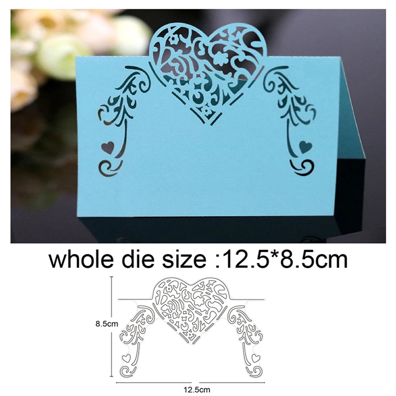 

Etched heart shape frame Metal Cutting Dies Stencil for DIY Scrapbooking Album Embossing Paper Cards Decorative Crafts Die Cuts