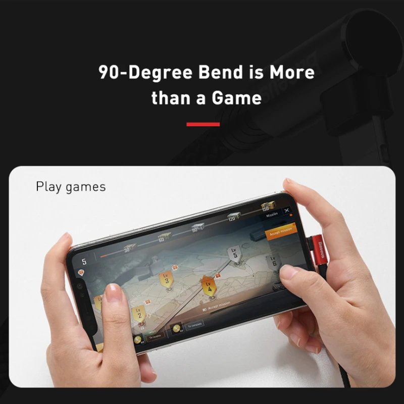 Baseus локоть Дизайн 18 Вт Быстрая зарядка PD кабель для iPhone PD Тип C для Apple Lightning зарядный кабель USB C для iPhone кабель