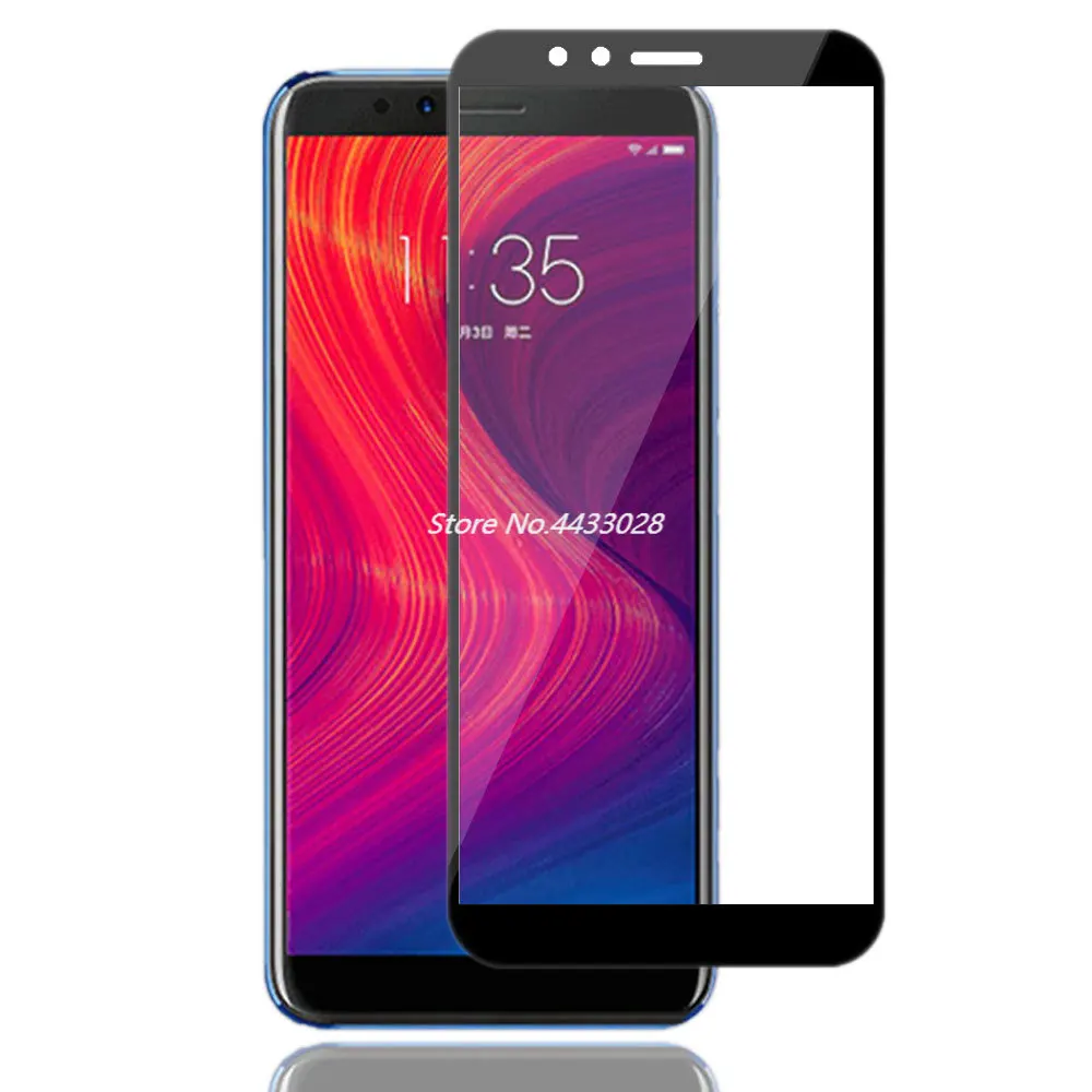 10D черное закаленное стекло с полным покрытием для Lenovo A5 K5 Pro Передняя Защитная