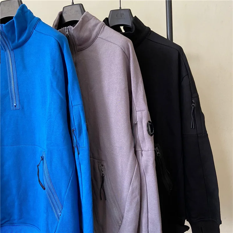 

New Autumn and Winter Stand Collar Men's Korean-Style Casual Sports Half Zipper Sweater Student FashionMen' Clothing Best Seller